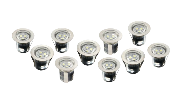 IP68 Circular Kit (3 LEDs) 10 fittings [White LEDs]