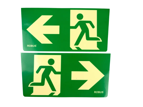 1pc Left and 1pc Right Running Man Legend Stickers For R8MLEDDE