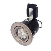 COMPACT 50W Mains Voltage Pressed Steel Fire Rated Downlight