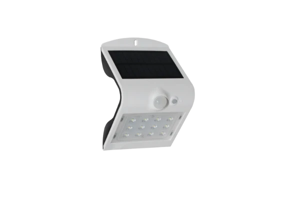 SOL 1.5W Solar LED Wall Light With PIR IP65 White 4000K