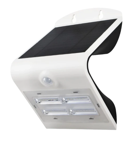 SOL 3.2W Solar LED Wall Light With PIR IP65 White 4000K