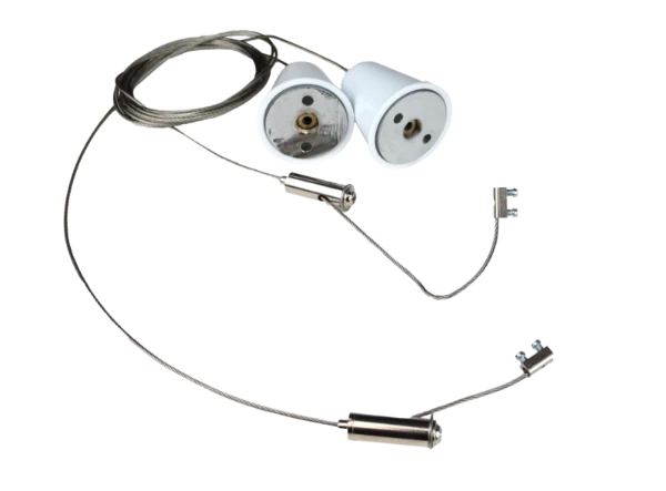 TRACK Suspension Kit 1.5m Cable Ceiling Cap and Locking Screws