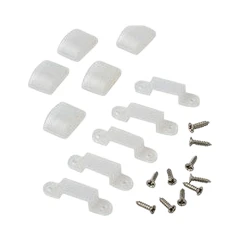 VEGAS EASY CLIP Accessories For 12V/24V CCT1 IP67 LED Strip/ 5 End Caps And 10 Clips