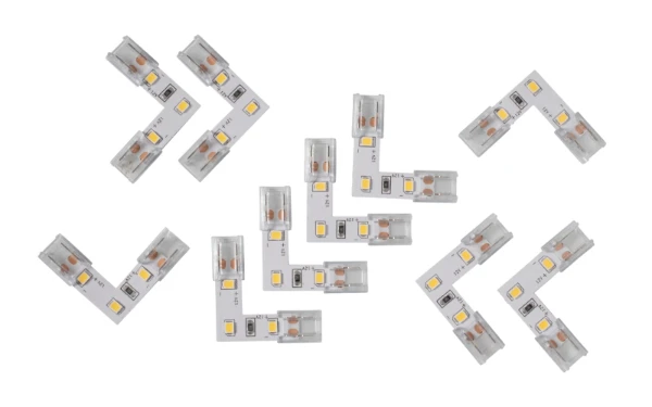 VEGAS EASY CLIP L Connector For 12V and 24V CCT1 IP20 LED Strip (3Pcs)