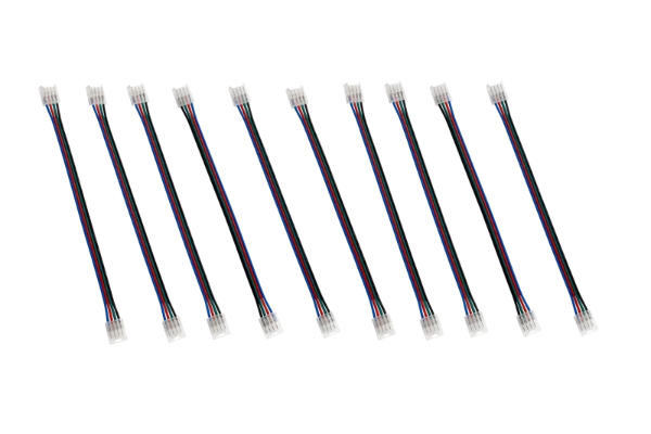 VEGAS EASY CLIP Connector For 12V And 24V RGB IP20/ Strip-To-Strip With 150mm Wire/ Priced Per 1 pc