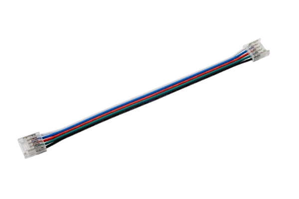 VEGAS EASY CLIP Connector For 12V And 24V RGBW IP20/ Strip-To-Strip With 150mm Wire/ Priced Per 1 pc