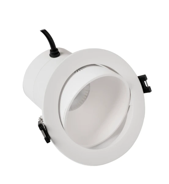 CASSIE 8W CCT3 Selectable LED Downlight With Reflector Tiltable IP54 Dimmable