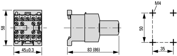 Auxiliary contact block Eaton DILE
