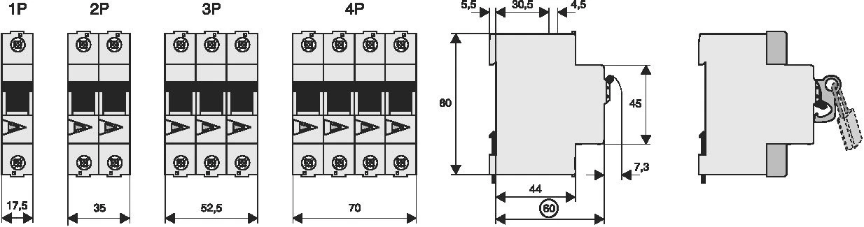 Main switch for distribution board Eaton