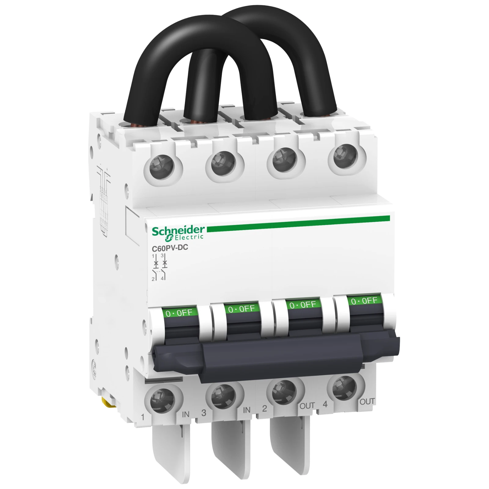 Miniature circuit breaker (MCB) Schneider Electric C60H-DC Leitungsschutzschalter