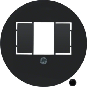 Insert/cover for communication technology Berker Serie 1930/Glas