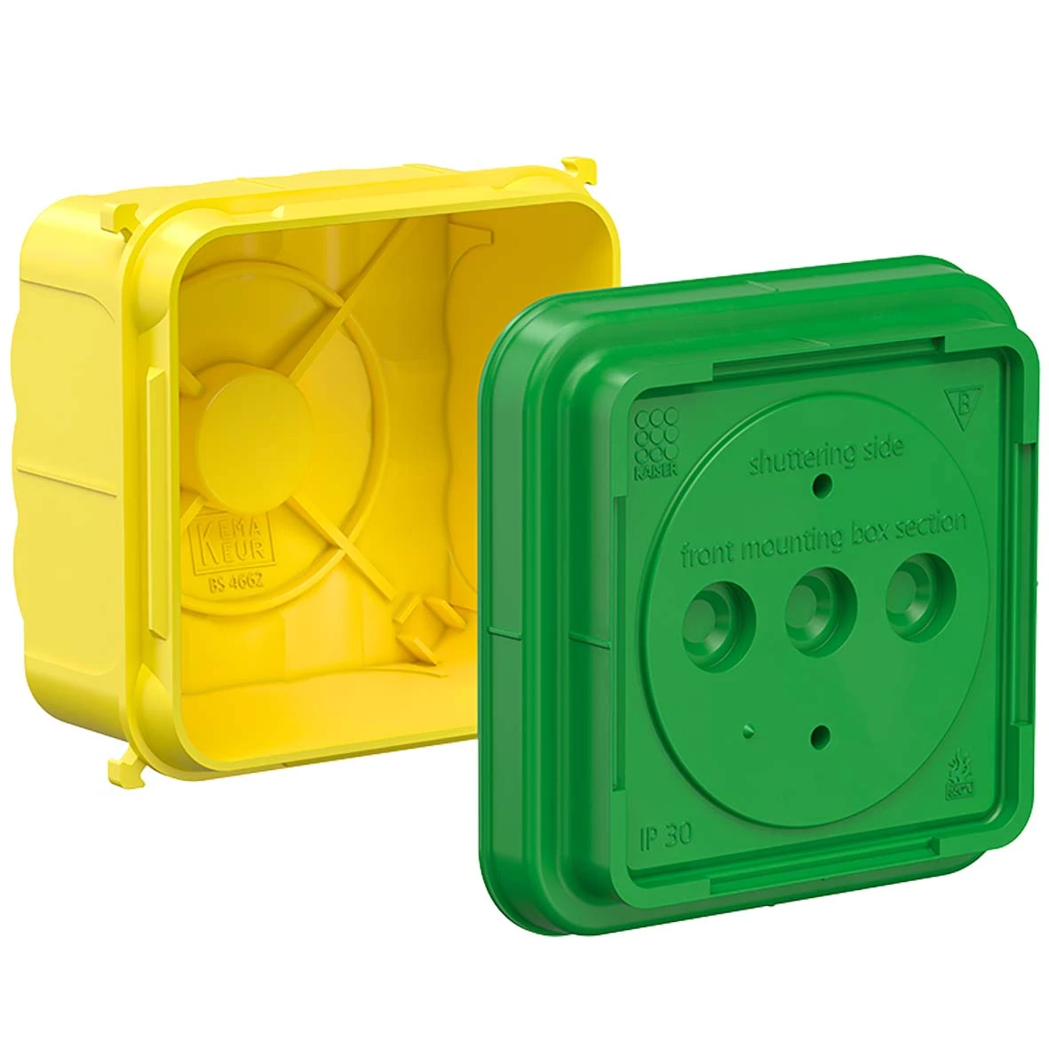 Box/housing for built-in mounting in the wall/ceiling KAISER
