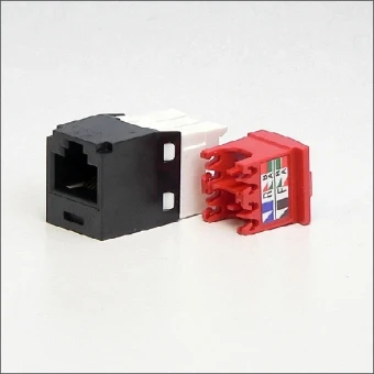 CJ5E88TGBL PANDUIT MOD JACK RJ45 CAT 5E ZWART