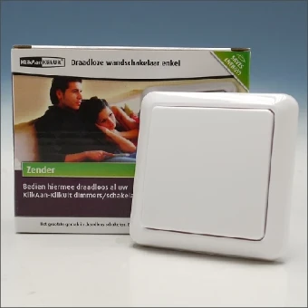 AWST-8800 KLIKAANKLI WANDSCHAKELAAR 1V DRAADLOOS