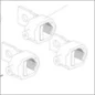 XR- 1 CABLE CLAMP SI ABB KABELKLEM ENKEL VOOR 2/3DE POO