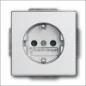 20 EUC-83 ABB BUSCH- WCD RA INB 1V F-ALU/ZILVER
