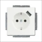  ABB BUSCH- WCD RA INB KV+USB VOED SST WIT