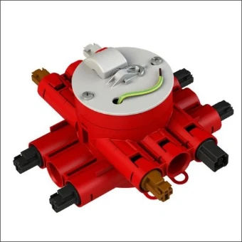 CHS75R-WT4-BW ATTEMA CENT DS STEKERB. 8XAANSLUITING