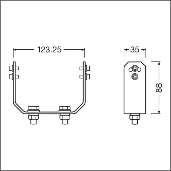 145854 OSRAM LEDRIVING DUTY MOUNTING KIT