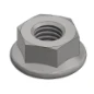  VAN DER VA KRAAGKARTELMOER RVS M8 GECOAT