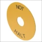  EAO TEKSTPLAAT NOODSTOP GEEL D60MM