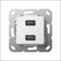  GIRA USB 3.0 2V KPPL WCD WT