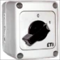 ETI WERKSCHAK. 32A 4P ZW. KNOP