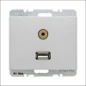  BERKER WCD USB/3.5MMAUDIO K5 STAAL
