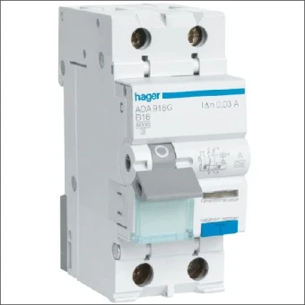 ADA916G HAGER HACO 6KA B16A 2P 30MA