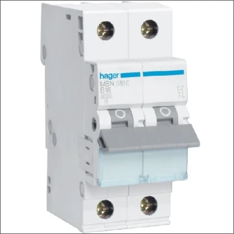 MBN516E HAGER AUTOMAAT B16A 6KA 1P+N