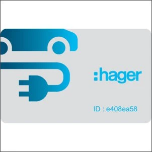 XEVA400 HAGER KIT 20 RFID KAARTEN STANDARD U