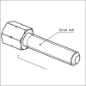  HARTING DSUB SCREW-LOCK FE UNC/M3 13MM