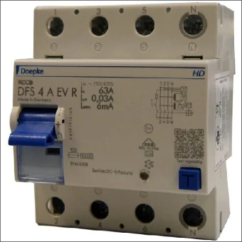 09144817HD DOEPKE ALS 63A 30MA 6MADC 4P R EV HD