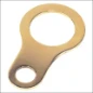  HAWKE BRASS EARTH TAG M20 PEAR SHAPE