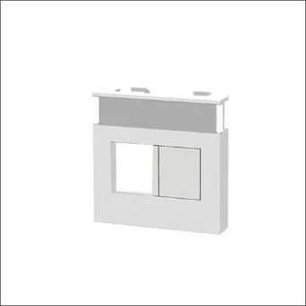 262.2422-3 HPL M45 1V/2V INZETPLAAT 45X45 MWT