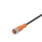  IFM AANSL KABEL M12 RECHT 4P 2M