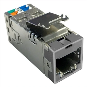 RJ45 CHASS CT6 FTP COMMSCOPE MOD JACK AMP 2153448-4MJ4 FTP