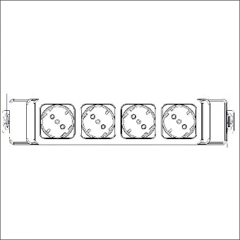 M48TG03053 AH MEYER NETBOX 4X230V BEK GST18 IN/OUT