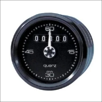 557 10 80V CHROOM O5 BAUSER UREN- MINUTENTELLER 10-80VDC