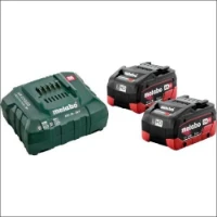 METABO, Basisset 18V: 2xLiHD 5.5 Ah. lader ASC 145