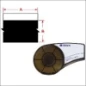  BRADY LABEL 12.7MMX6.4M WT OP ZW