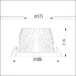  PROLUMIA LED DOWNLIGHT 185MM 30W WI