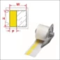  BRADY LABEL 38.10X25.4MM GEEL