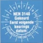 NIEAF-SMIT STICKERS NEN 3140 1=10VEL