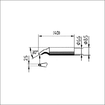 E832HD/SB ERSA SOLD STIFT 2.5MM ROND HOL 30GR