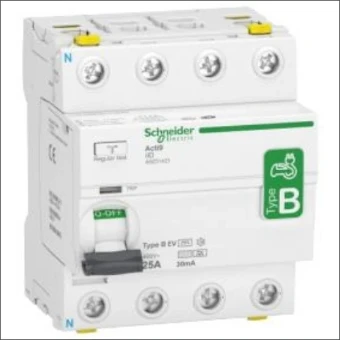 A9Z51425 SCHNEIDER ACTI9 IID 4P 25A 30MA B EV RCC