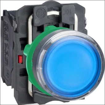 XB5AW36M5 SCHNEIDER VERLICHTE DRUKKNOP P-LED BL