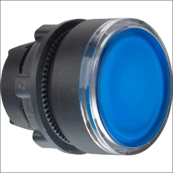ZB5AW363 SCHNEIDER KNOP DRUK VLAK PULS BL SIG LED