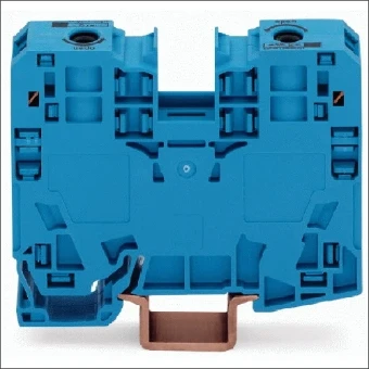 285-134 WAGO DOORGANGSKLEM 2DR 35MM BL