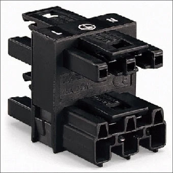 770-607 WAGO VERDELER 3 VOUDIG 3P ZWART